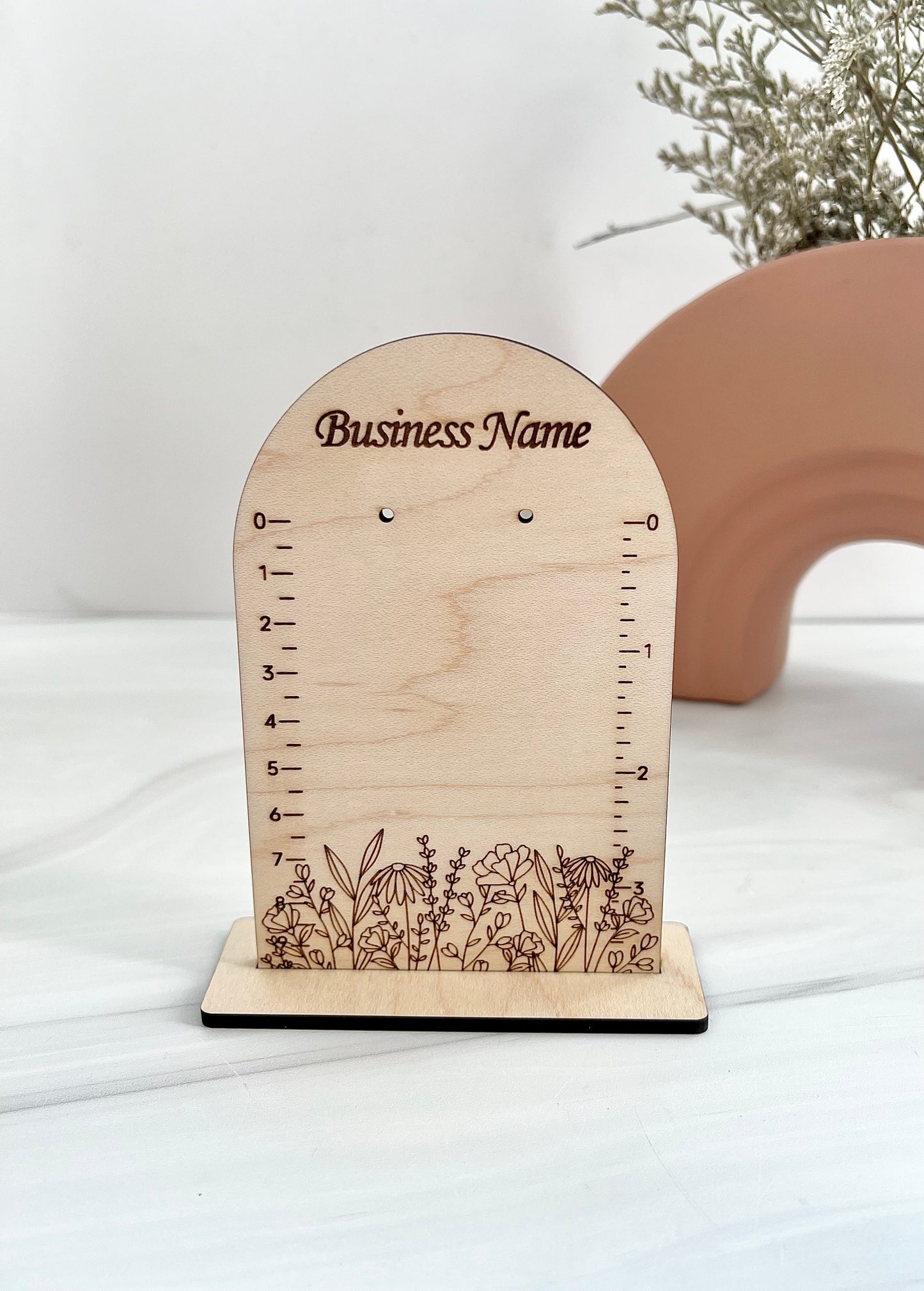 Customizable Arch Floral Earring Display Stands