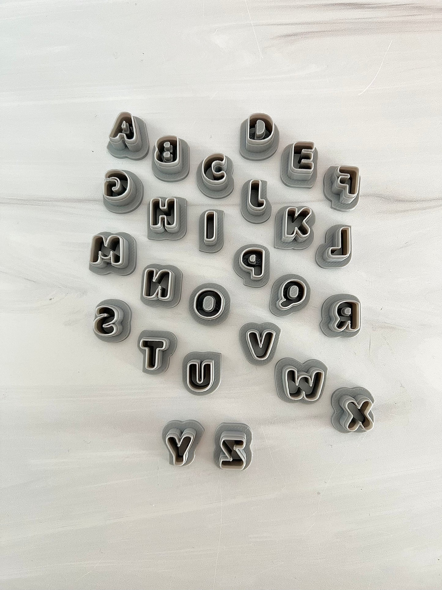 Round Alphabet Letters with Micro Option