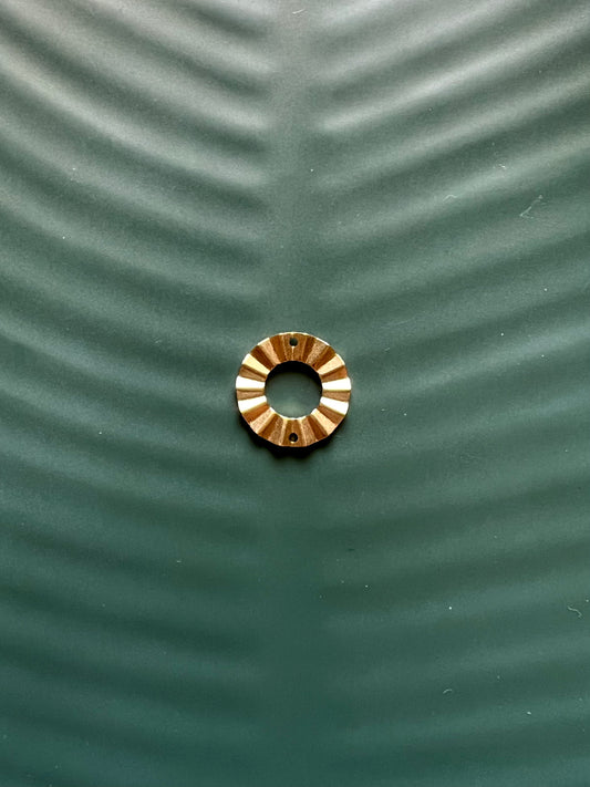 6pcs Brass Textured Connectors